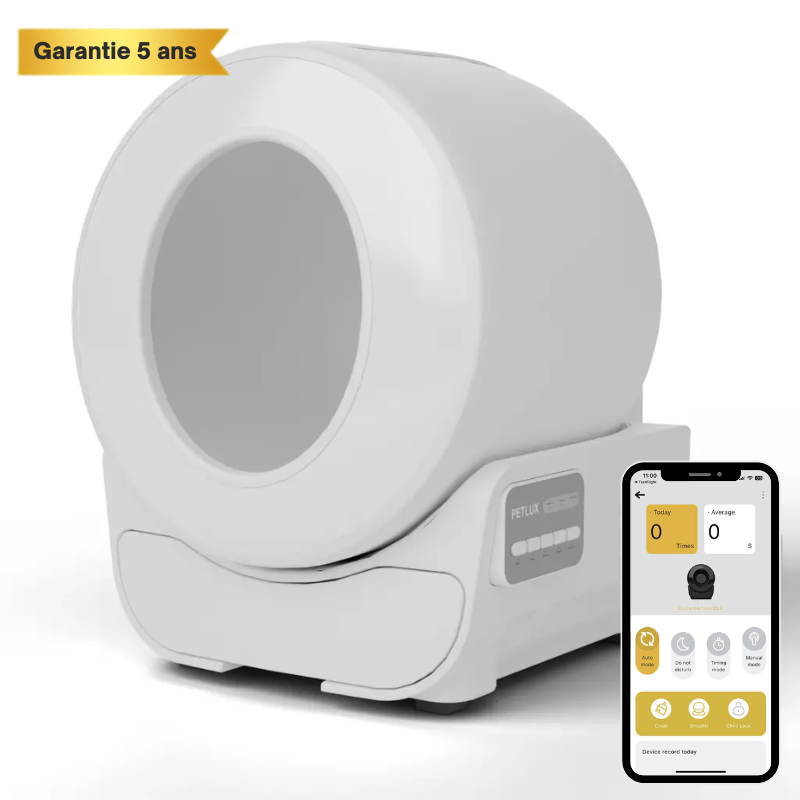Litière Automatique XXL Petlux V3 – Bac à Litière Autonettoyant pour Chat